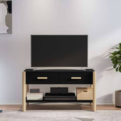 TV ormarić crni 82 x 38 x 45 cm od konstruiranog drva - Crna 1 Cijena