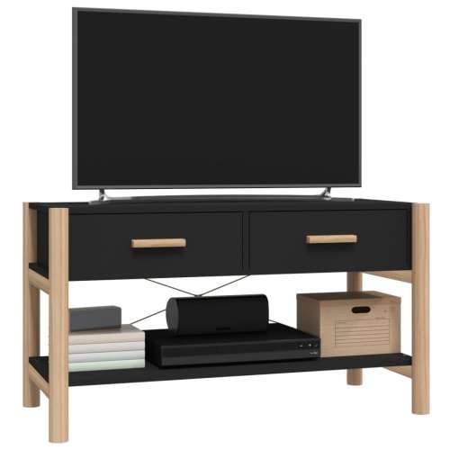 TV ormarić crni 82 x 38 x 45 cm od konstruiranog drva - Crna 1 Cijena