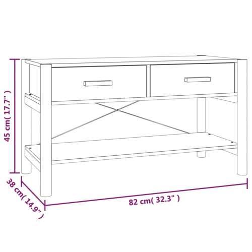 TV ormarić crni 82 x 38 x 45 cm od konstruiranog drva - Crna 1 Cijena