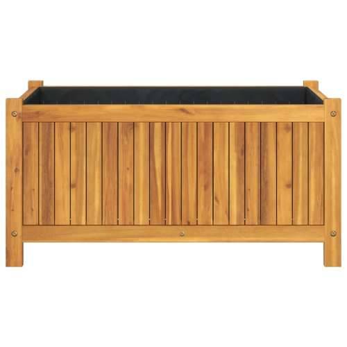 Vrtna sadilica s oblogom 80x42x40 cm od masivnog drva bagrema - 80 x 42 x 40 cm 1 Cijena