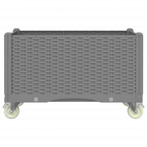 Vrtna sadilica s kotačima siva 80x50x54 cm PP - Svjetlosiva 80 x 50 x 54 cm 1 Cijena