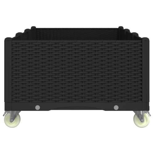 Vrtna sadilica s kotačima crna 150 x 80 x 54 cm PP - Crna 150 x 80 x 54 cm 1 Cijena