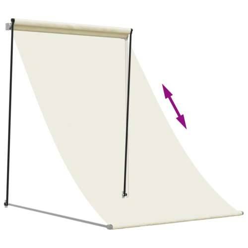 Tenda na uvlačenje krem 100 x 150 cm od tkanine i čelika - Krema 100 x 150 cm 1 Cijena
