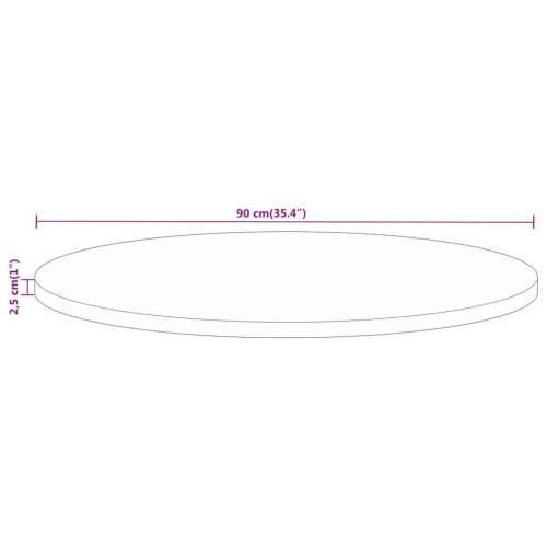 Stolna ploča Ø 90 x 2,5 cm okrugla od masivnog drva manga Drvo manga (prirodno) 90 cm 1 25 mm Cijena