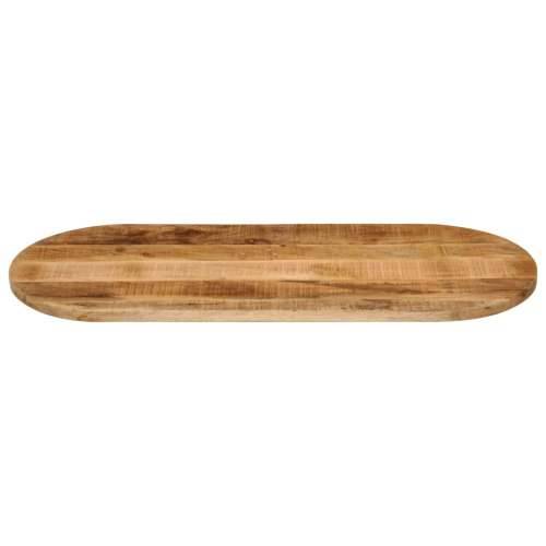 Stolna ploča 120x50x3,8 cm ovalna od masivnog grubog drva manga - Grubo drvo manga (prirodno) 120 x 50 cm 1 38 mm Cijena