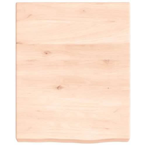 Kupaonska radna ploča 40x50x(2-6) cm netretirano masivno drvo - Prirodna 40 x 50 x 6 cm Cijena