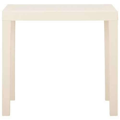 Vrtni stol bijeli 79 x 65 x 72 cm plastični Cijena