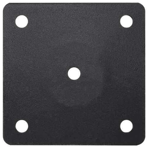 Baza suncobrana za stup Ø 38/48 mm mat crna čelična - mat crna 1 Cijena