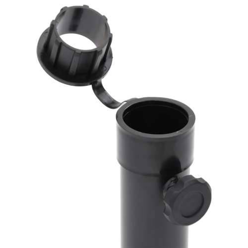 Baza suncobrana za stup Ø 38/48 mm mat crna čelična - mat crna 1 Cijena