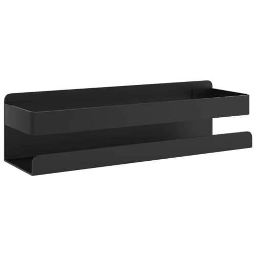 Polica za tuš mat crna 23x6,5x6 cm brušeni nehrđajući čelik 304 - 23 x 6.5 x 6 cm 1 Cijena