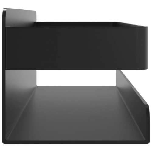 Polica za tuš mat crna 23x6,5x6 cm brušeni nehrđajući čelik 304 - 23 x 6.5 x 6 cm 1 Cijena