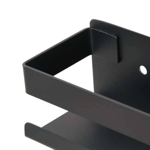 Polica za tuš mat crna 23x6,5x6 cm brušeni nehrđajući čelik 304 - 23 x 6.5 x 6 cm 1 Cijena