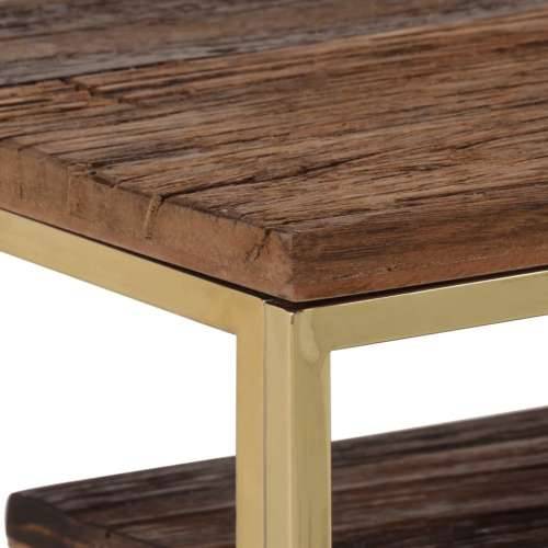 Konzolni stol zlatni od nehrđajućeg čelika i drva za pragove Cijena