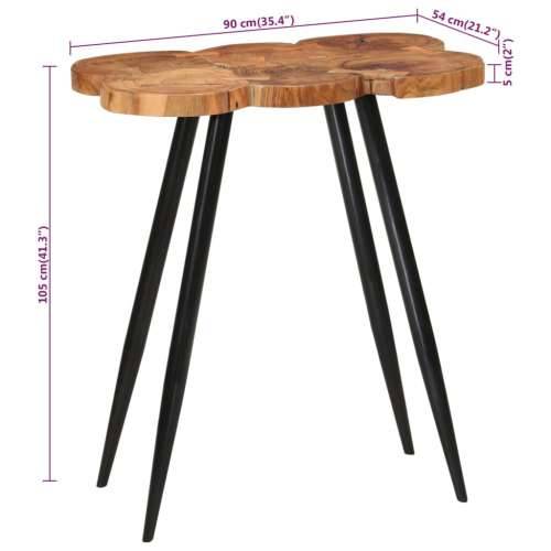 Barski stol s trupcem 90x54x105 cm od masivnog bagremovog drva  Cijena