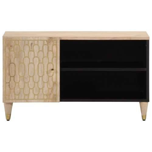 TV ormarić 80 x 31 x 46 cm od masivnog drva manga - Prirodna 1 Cijena