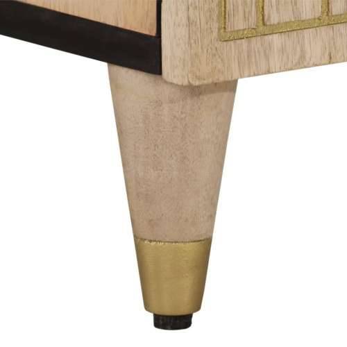 TV ormarić 80 x 31 x 46 cm od masivnog drva manga - Prirodna 1 Cijena