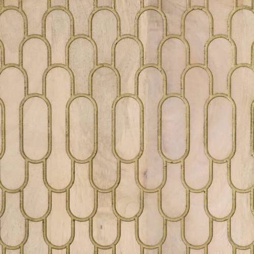 TV ormarić 80 x 31 x 46 cm od masivnog drva manga - Prirodna 1 Cijena