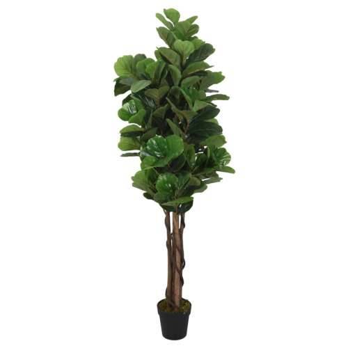 Umjetno stablo lirastog fikusa 96 listova 80 cm zeleno Cijena