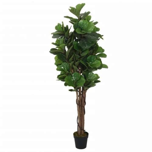 Umjetno stablo lirastog fikusa 96 listova 80 cm zeleno Cijena