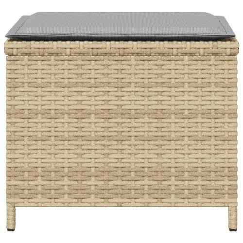 Vrtni taburei s jastucima 4 kom 41x41x36 cm od poliratana - Miješana bež 4 Cijena