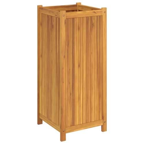 Vrtna sadilica s oblogom 42x42x100 cm od masivnog drva bagrema - 42 x 42 x 100 cm 1 Cijena