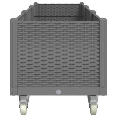 Vrtna sadilica s kotačima siva 240x50x54 cm PP - Svjetlosiva 240 x 50 x 54 cm 1 Cijena