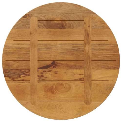 Stolna ploča Ø 80 x 2,5 cm okrugla od masivnog drva manga - Drvo manga (završna obrada od hrastovine) 80 cm 1 25 mm Cijena