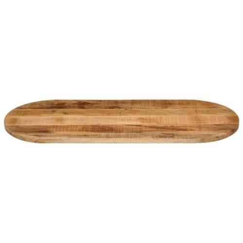 Stolna ploča 110x40x3,8 cm ovalna od masivnog grubog drva manga - Grubo drvo manga (prirodno) 110 x 40 cm 1 38 mm Cijena
