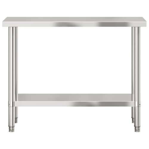 Kuhinjski radni stol 110 x 55 x 85 cm od nehrđajućeg čelika Cijena