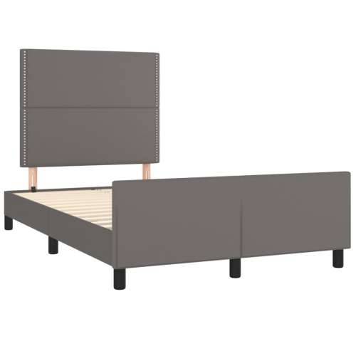 Okvir kreveta bez madraca sivi 120x190cm umjetne kože - Siva 120 x 190 cm Obično s čavlima Cijena