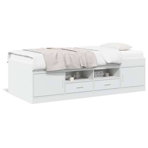 Dnevni krevet s ladicama bez madraca bijeli 75x190 cm - Bijela 75 x 190 cm Cijena