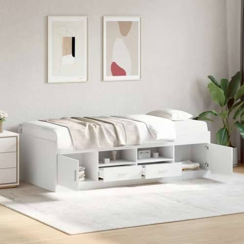 Dnevni krevet s ladicama bez madraca bijeli 75x190 cm - Bijela 75 x 190 cm Cijena