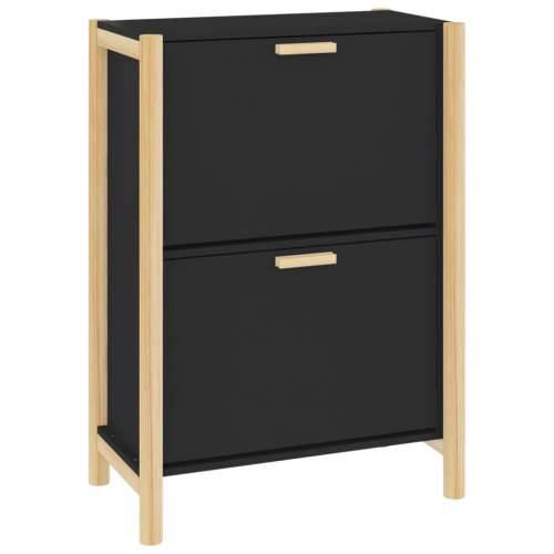 Ormarić za cipele crni 57,5x33x80 cm od konstruiranog drva - Crna 1 Cijena