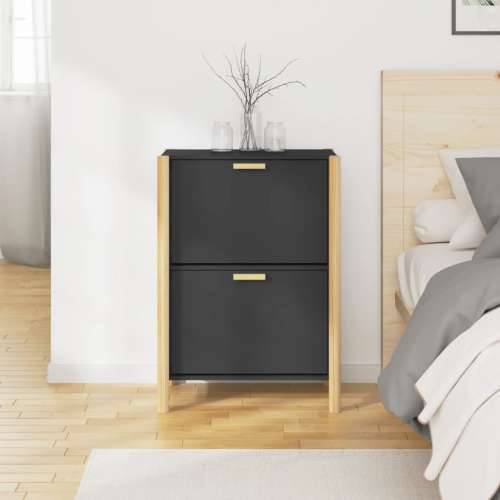 Ormarić za cipele crni 57,5x33x80 cm od konstruiranog drva - Crna 1 Cijena