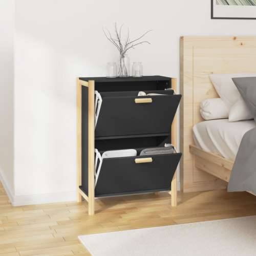 Ormarić za cipele crni 57,5x33x80 cm od konstruiranog drva - Crna 1 Cijena