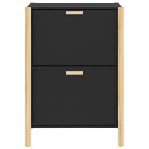 Ormarić za cipele crni 57,5x33x80 cm od konstruiranog drva - Crna 1 Cijena