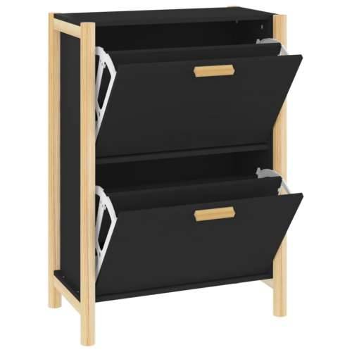Ormarić za cipele crni 57,5x33x80 cm od konstruiranog drva - Crna 1 Cijena