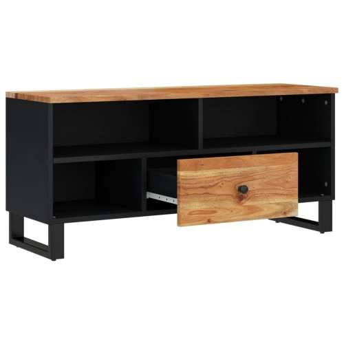 TV ormarić 100 x 33 x 46 cm drvo bagrema i konstruirano drvo Smeđa 1 Cijena