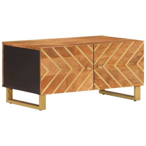 Stolić za kavu smeđe-crni 80x50x40 cm od masivnog drva manga Cijena