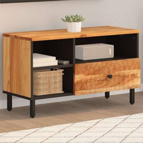 TV ormarić 80x33x46 cm od masivnog bagremovog drva - Prirodna 1 Masivno bagremovo drvo Cijena