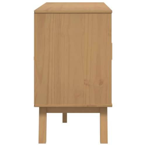 Komoda OLDEN sivo-smeđa 114 x 43 x 73,5 cm od masivne borovine - Siva i smeđa 1 Cijena