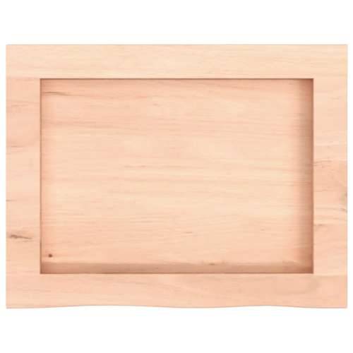 Zidna polica 40x30x(2-6) cm neobrađena masivna hrastovina - Prirodna 40 x 30 x 6 cm 1 Cijena