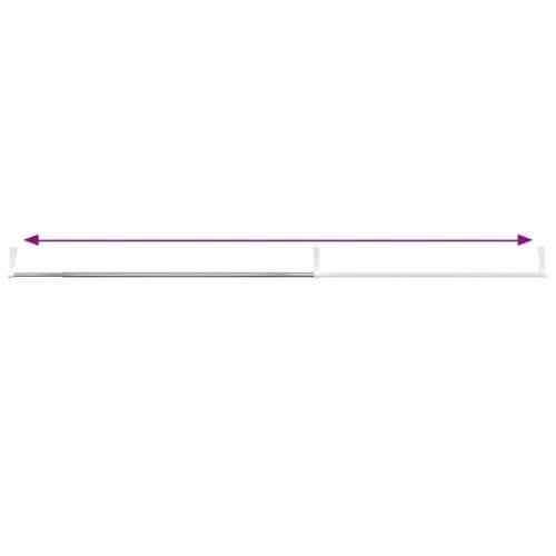 Karniše 2 kom bijelo-srebrne 60-105 cm aluminijske - 60-105 cm Cijena