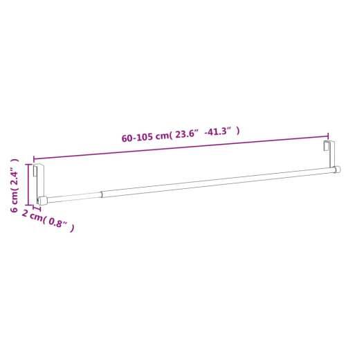 Karniše 2 kom bijelo-srebrne 60-105 cm aluminijske - 60-105 cm Cijena