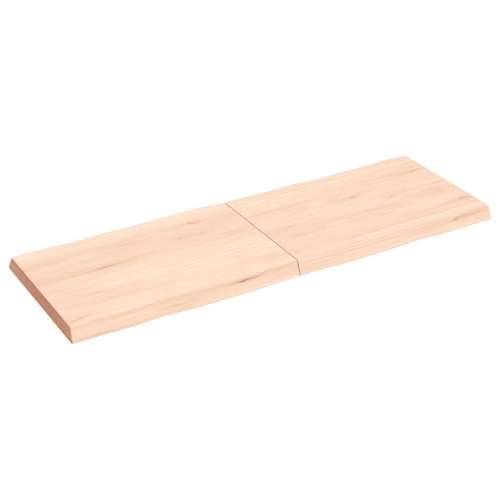Stolna ploča 120x40x(2-4) cm od hrastovine sa živim rubom - Prirodna 120 x 40 x 4 cm 1 Cijena