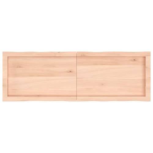 Stolna ploča 120x40x(2-4) cm od hrastovine sa živim rubom - Prirodna 120 x 40 x 4 cm 1 Cijena
