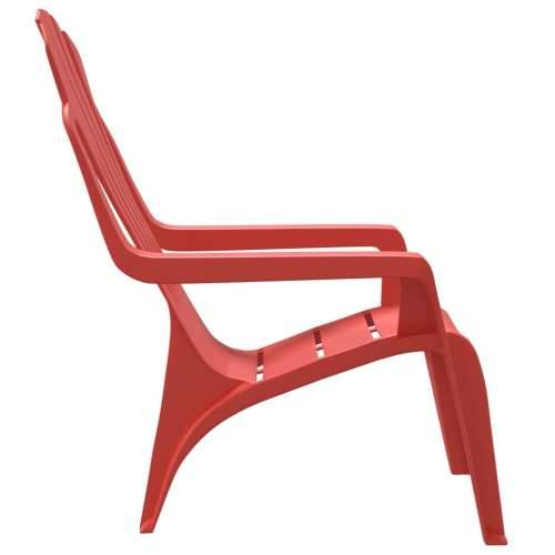 Vrtne stolice za djecu 2kom crvene 37x34x44cm PP izgled drva - Crvena 2 Cijena