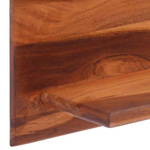 Zidne police 2 kom 112 x 20 x 26 cm od masivnog bagremovog drva - 112 x 20 x 26 cm 2 1 Cijena