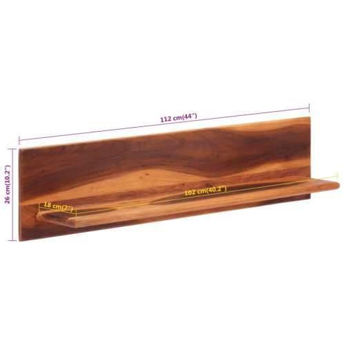 Zidne police 2 kom 112 x 20 x 26 cm od masivnog bagremovog drva - 112 x 20 x 26 cm 2 1 Cijena