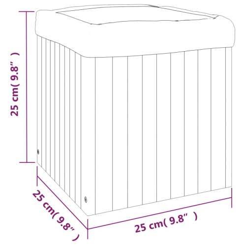 Vrtna sadilica 25x25x25 cm od masivnog bagremovog drva - 25 x 25 x 25 cm 1 Cijena